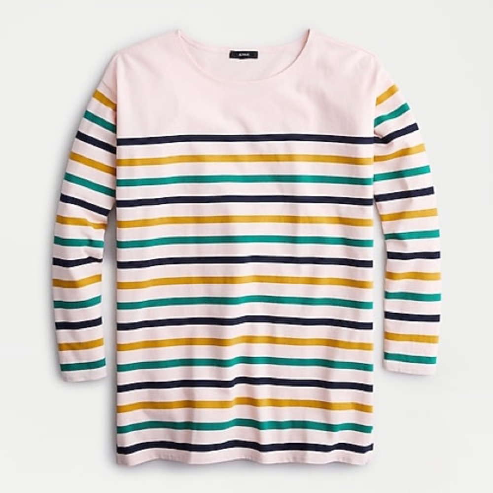 NWT J.Crew | Striped Boatneck Cotton Tunic